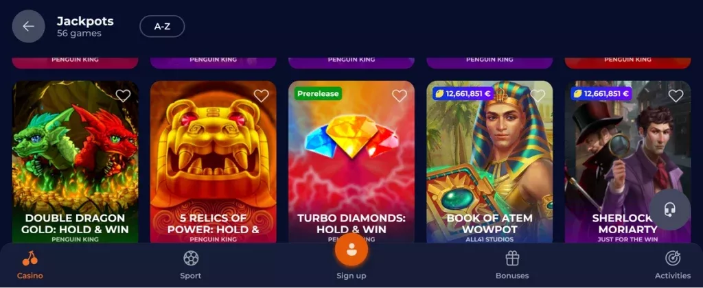 nine kasino TOC 9